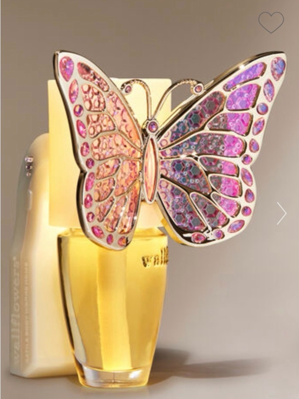 BATH BODY WORKS GEMSTONE BUTTERFLY NIGHTLIGHT ADJUSTABLE WALLFLOWERS CONTROL NWT